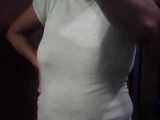 T-Shirt With No Bra Hard Nipples